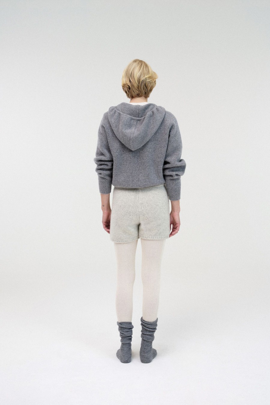 Tops Nothing written | 2Nd / Lilo Alpaca Hoodie Zip Up (Gray)