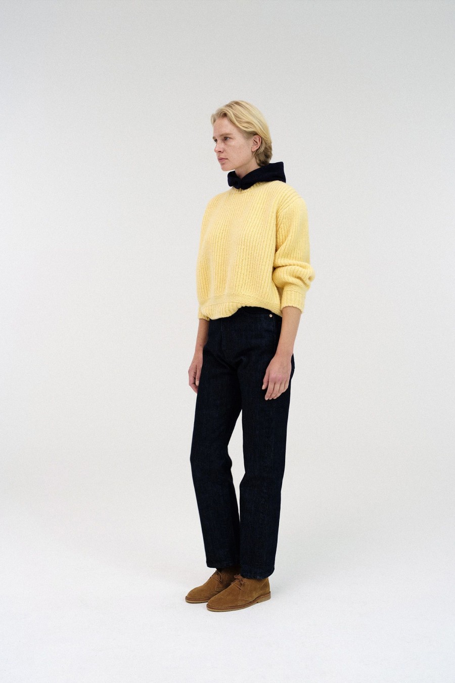 Tops Nothing written | Tobu Volume Wool Knit (Yellow)