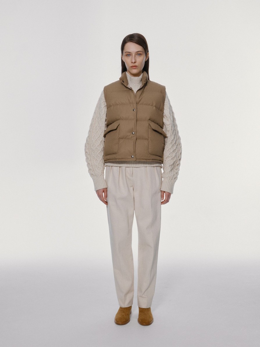 Essentials Nothing written | 2Nd / Michelin Puffer Vest (Beige)