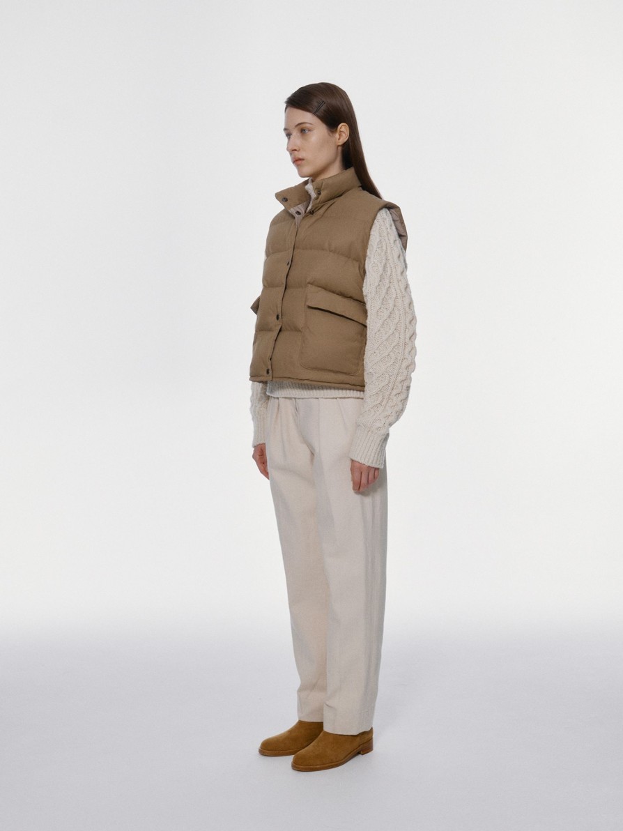 Essentials Nothing written | 2Nd / Michelin Puffer Vest (Beige)