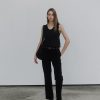 Tops Nothing written | Carol U-Neck Vest (Black)