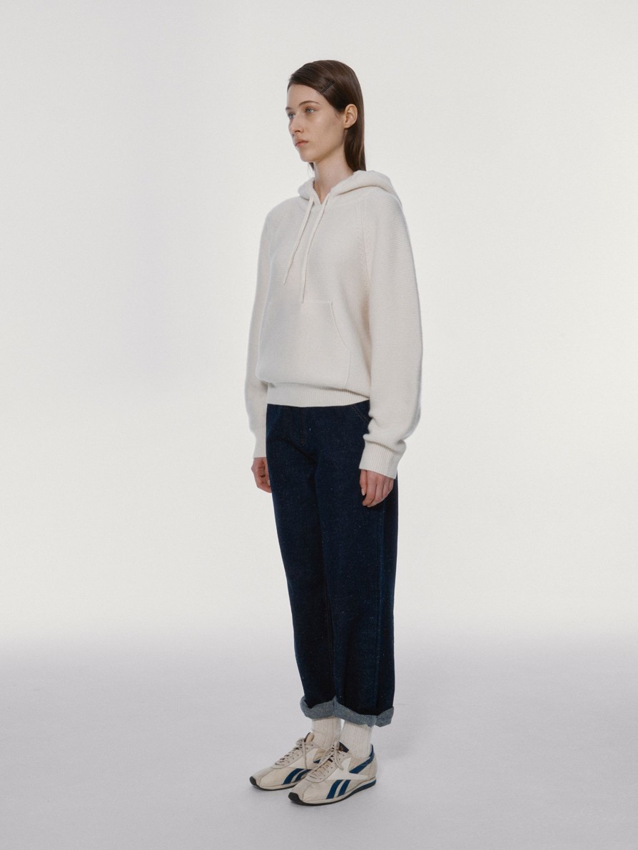 Tops Nothing written | 2Nd / Knitted Hoodie Sweat Shirt (Ivory)