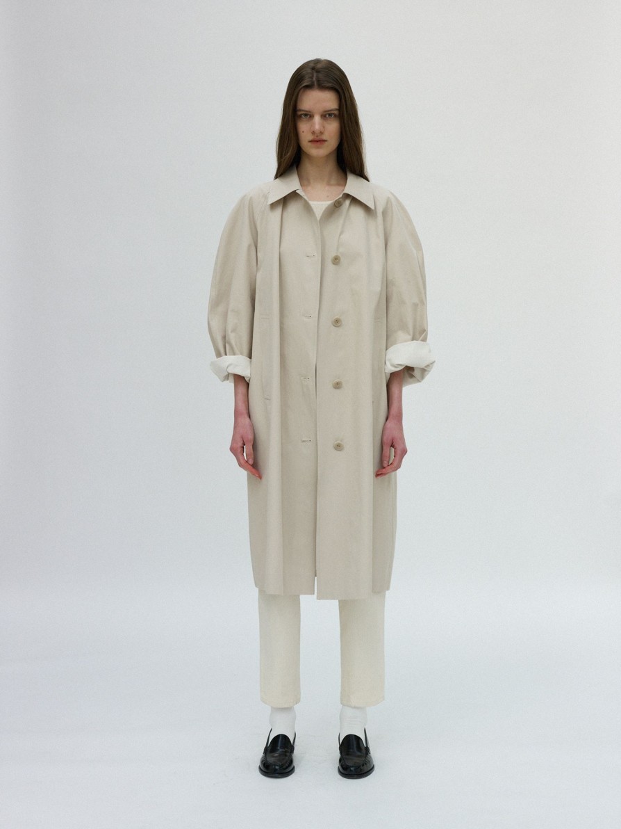 Essentials Nothing written | 12Nd / Volume Balmacaan Trench (Beige)