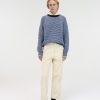 Tops Nothing written | Merry Stripe Knit Sweater (Blue)