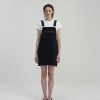 Bottoms Nothing written | Toffe Cotton Overall Skirt (Dark Navy)