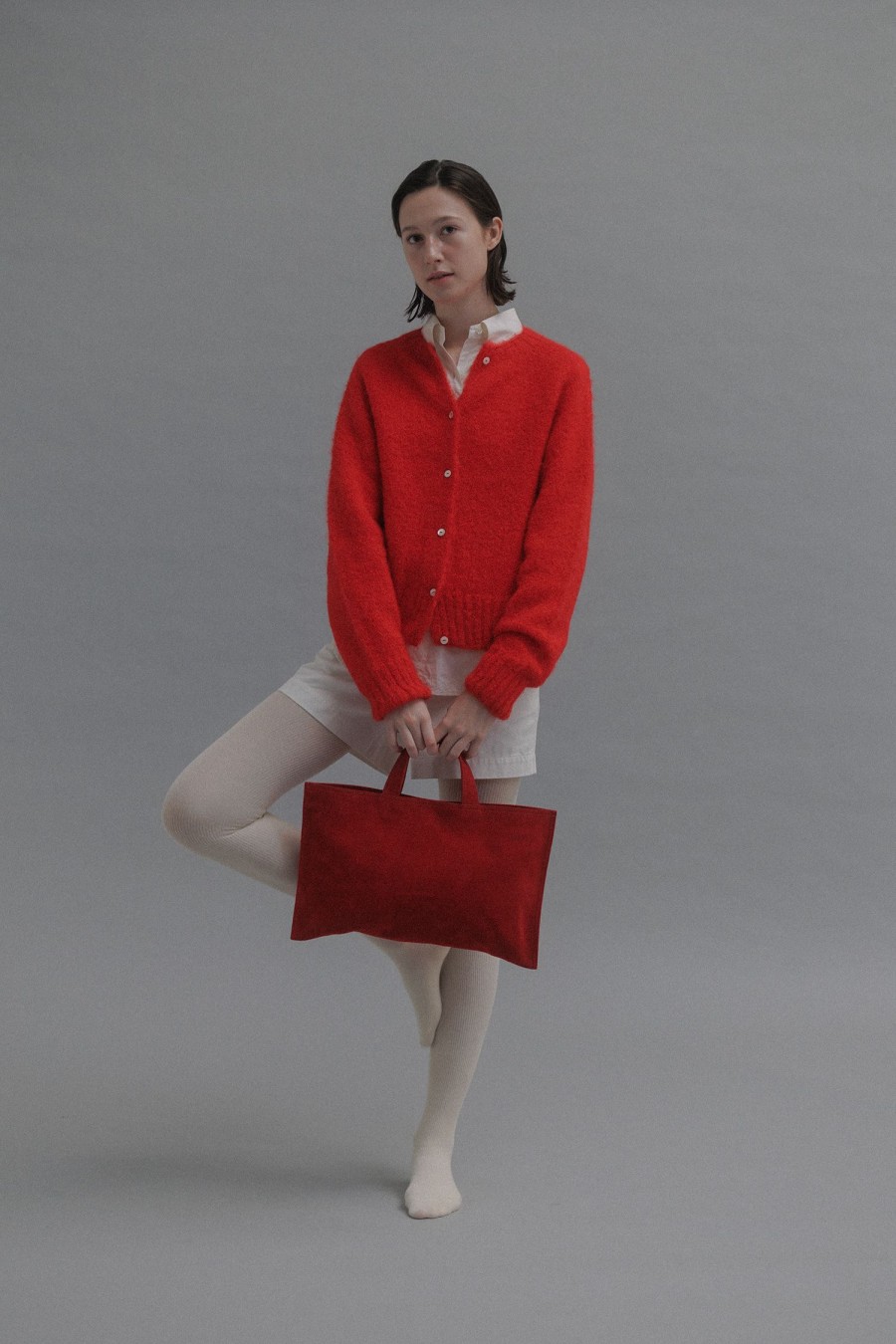 Accessories Nothing written | Ravioli Suede Bag (Red)