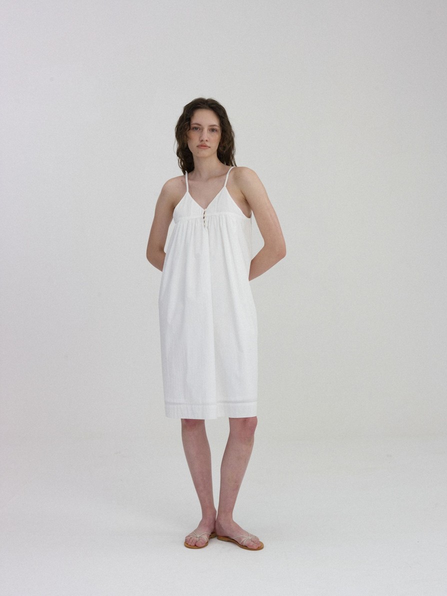 Bottoms Nothing written | Cami Mid One-Piece (White)