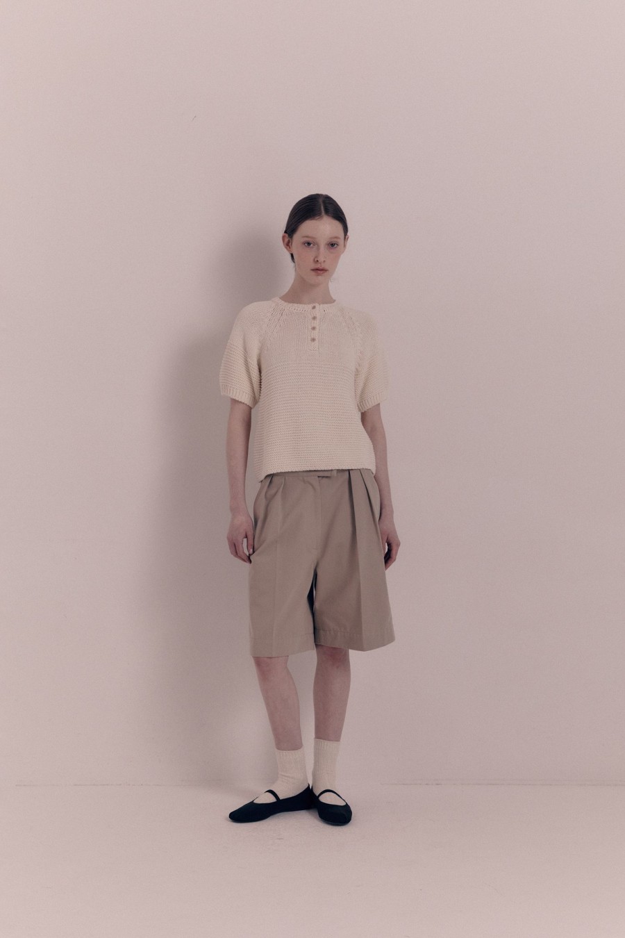 Tops Nothing written | 4Th / Bonnie Short Cotton Pullover (Ivory)