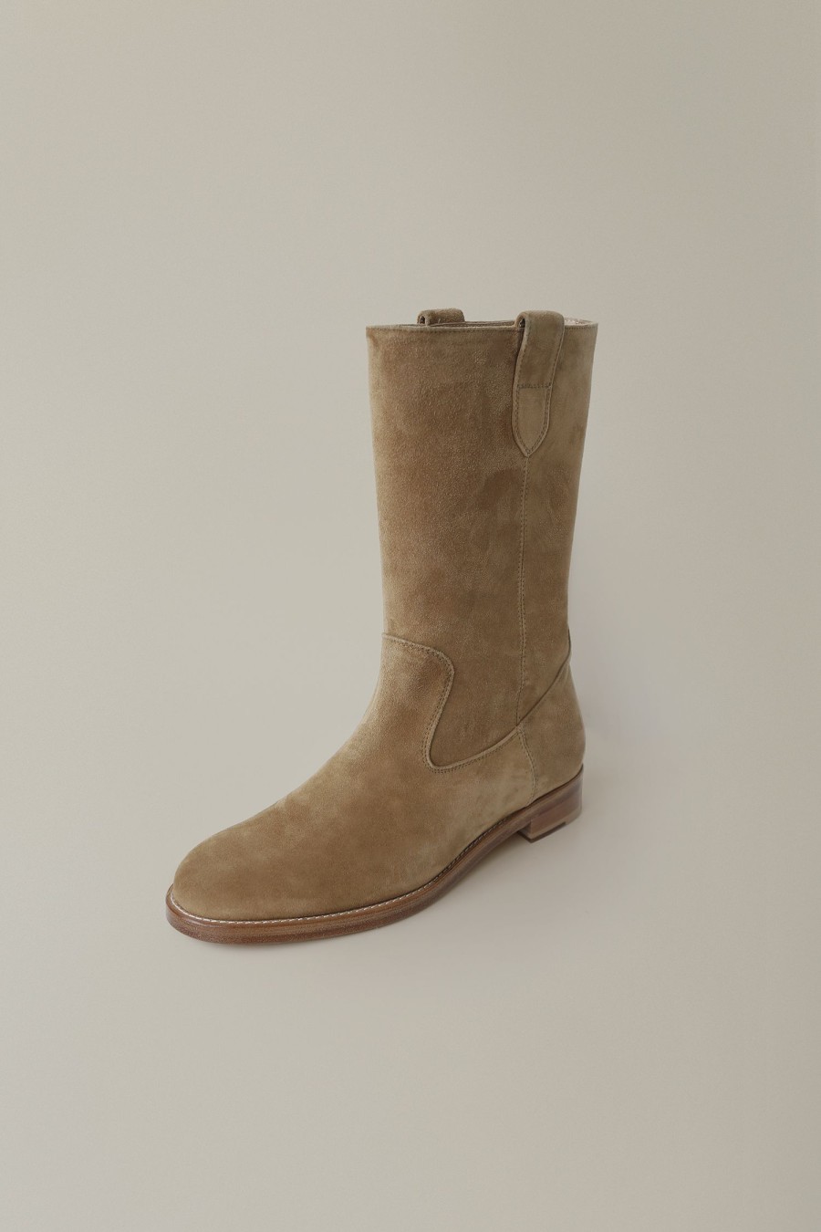 Accessories Nothing written | 2Nd / Round Half Suede Boots (Beige)