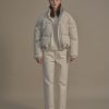 Essentials Nothing written | 10Th / Cropped String Puffer Jacket (White Fog)