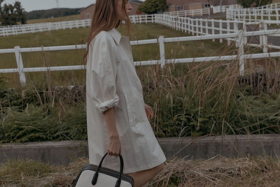 Essentials Nothing written | 2Nd / Summer Volume Trench (Off White)