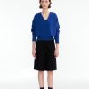 Tops Nothing written | 8Th / Erin Wool V-Neck Pullover (Royal Blue)