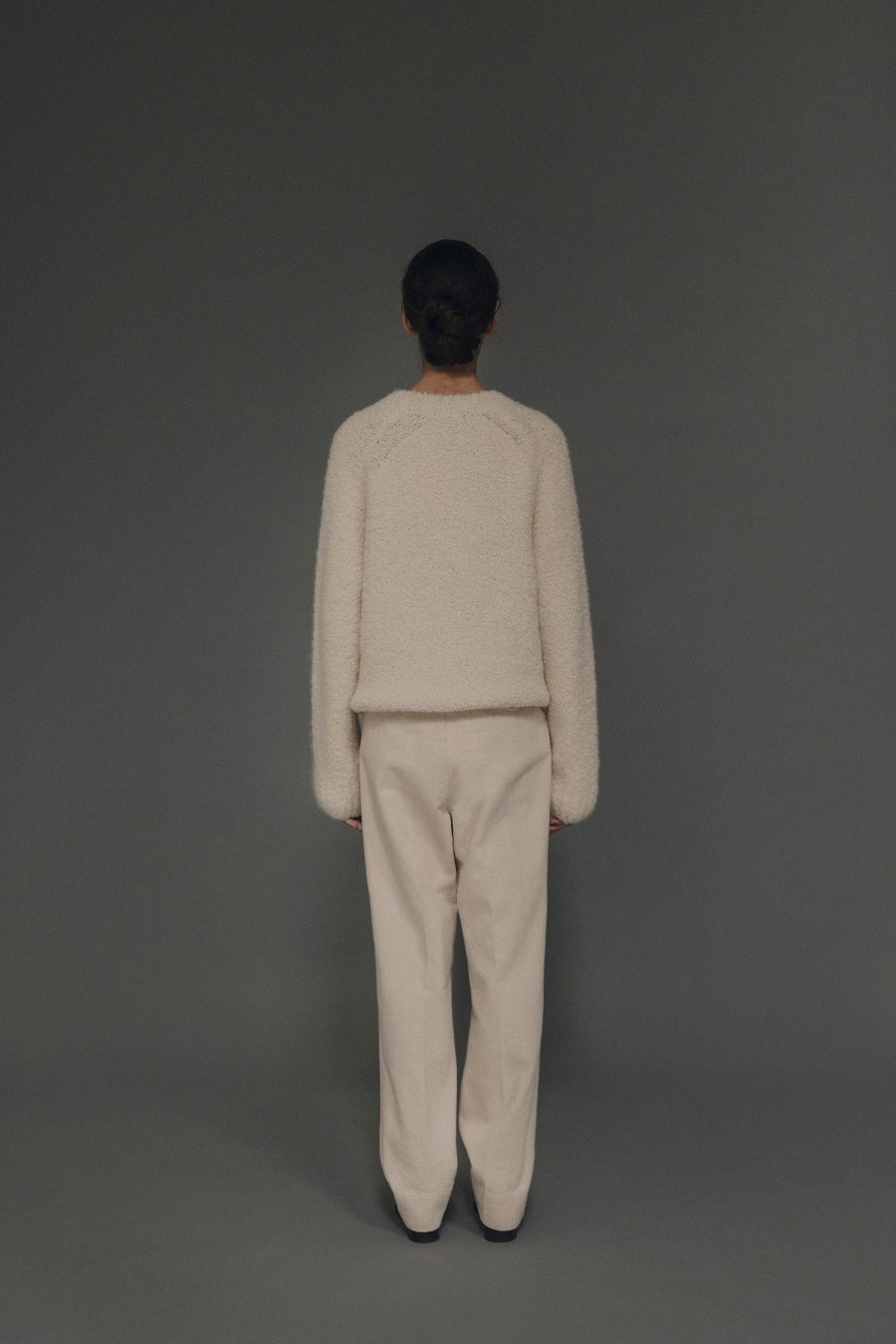 Exclusive Nothing written | 5Th / Somme Boucle Round Sleeve Knit (Ivory)