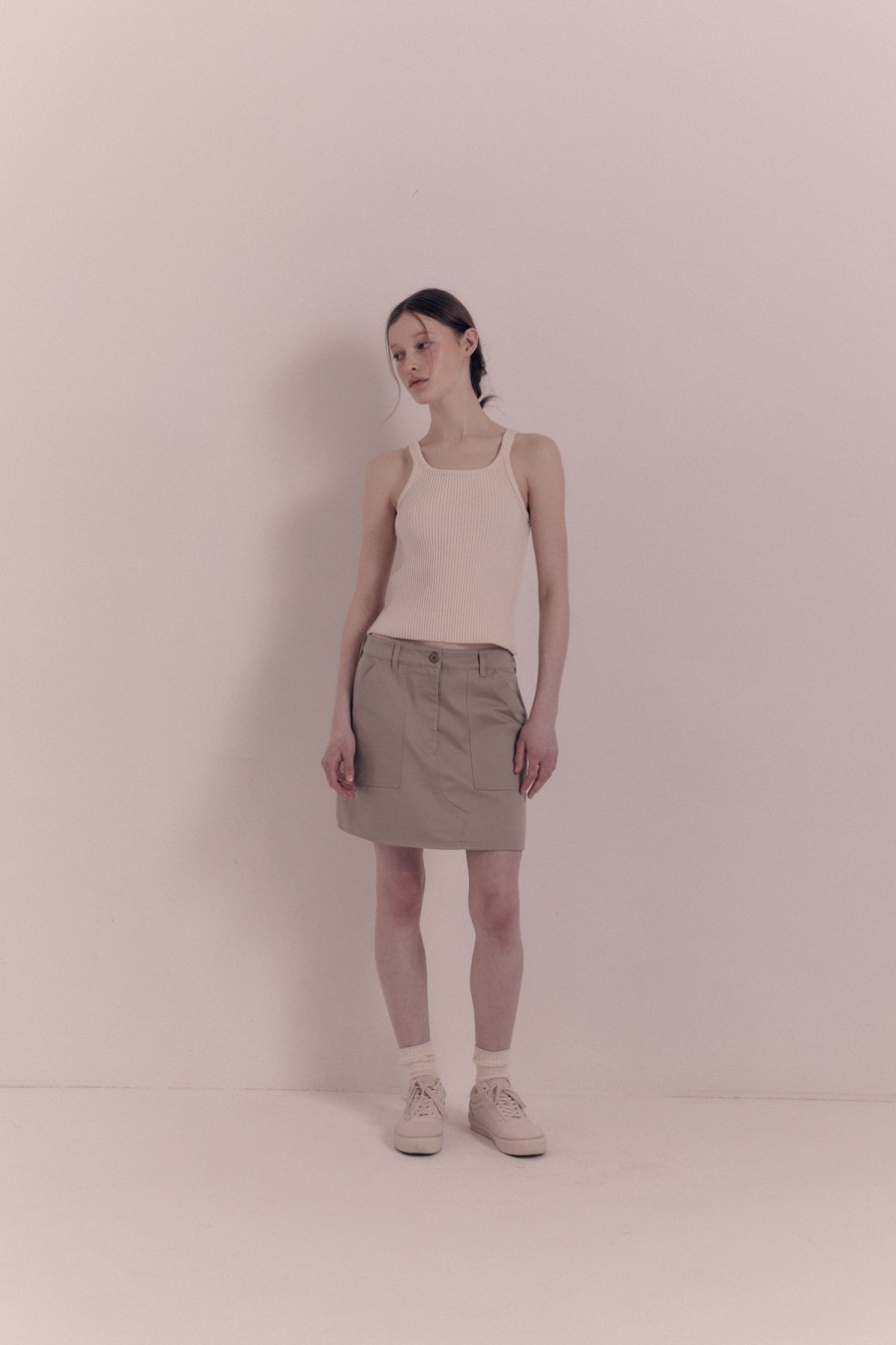 Bottoms Nothing written | 4Th / Sam Mini Skirt (Light Gray)