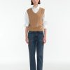 Tops Nothing written | Classic Cable Vest (Camel)