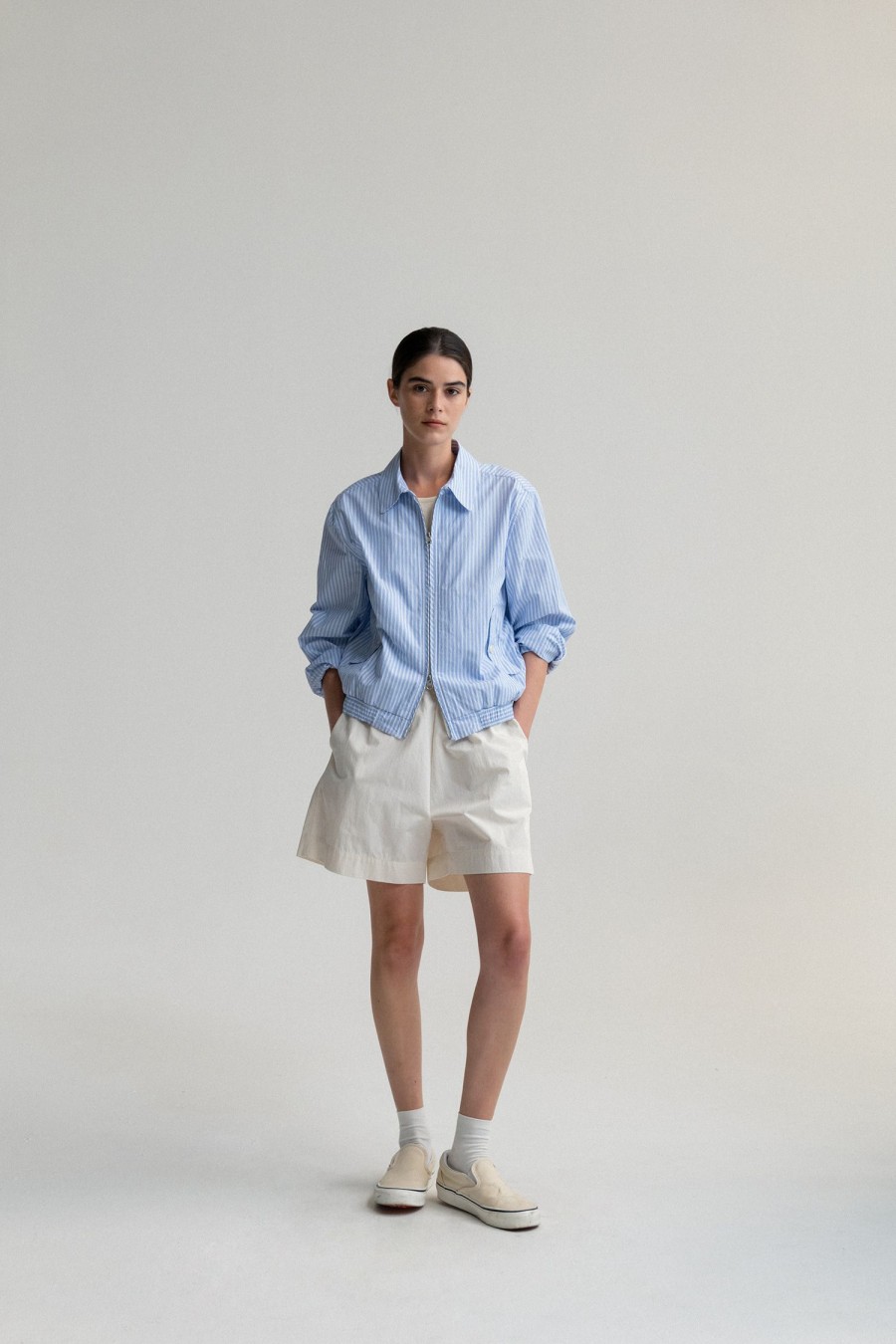 Essentials Nothing written | 2Nd / Marche Summer Blouson (Light Blue)