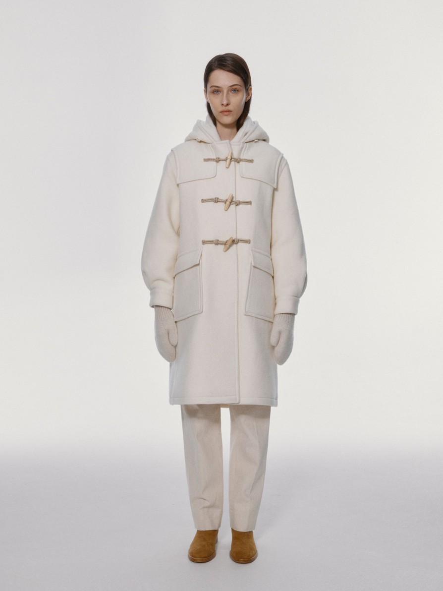 Essentials Nothing written | 7Th / Classic Duffle Coat (Ivory)