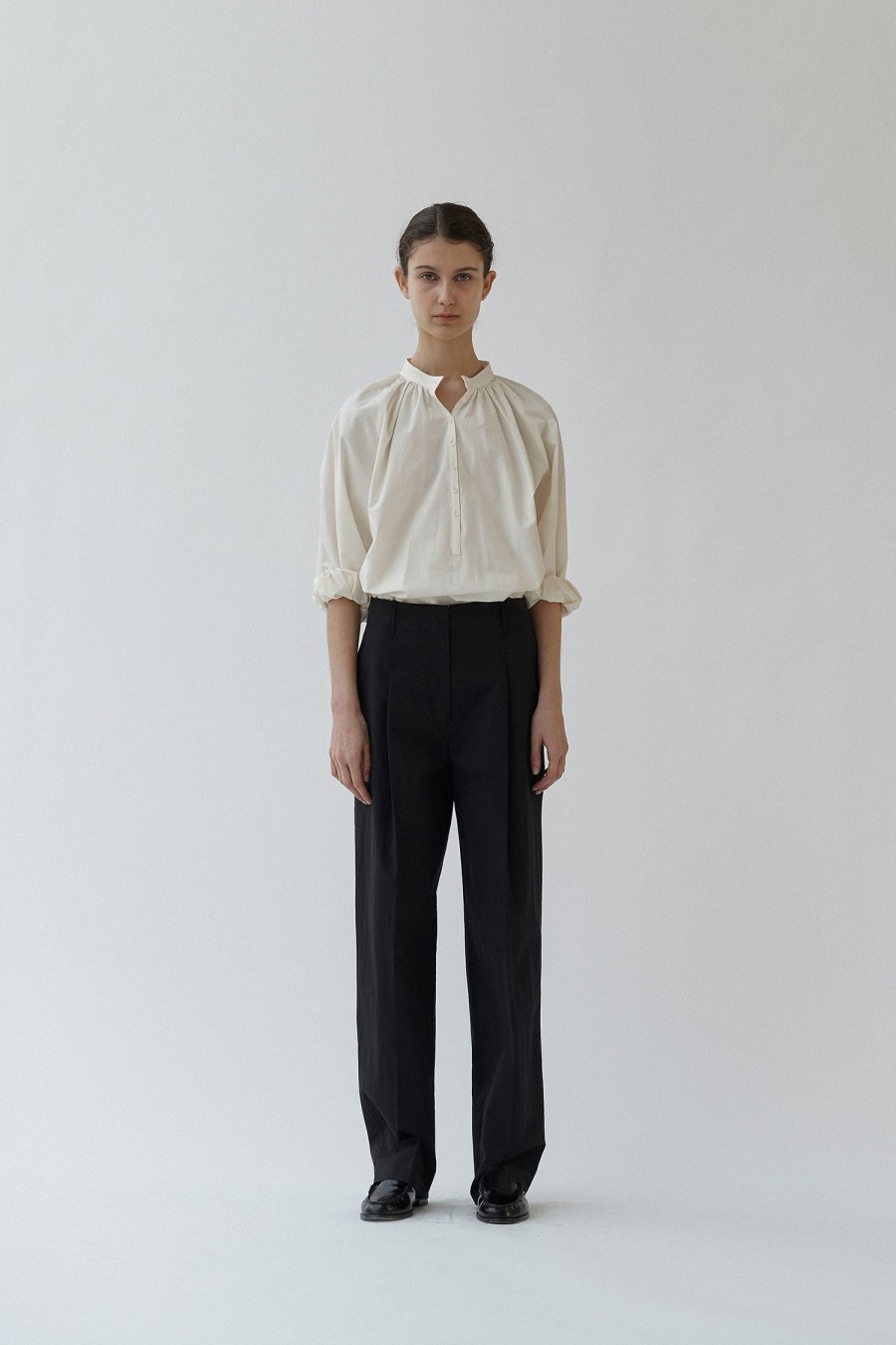 Tops Nothing written | 10Th / Kate Shirring Shirt (Ivory)